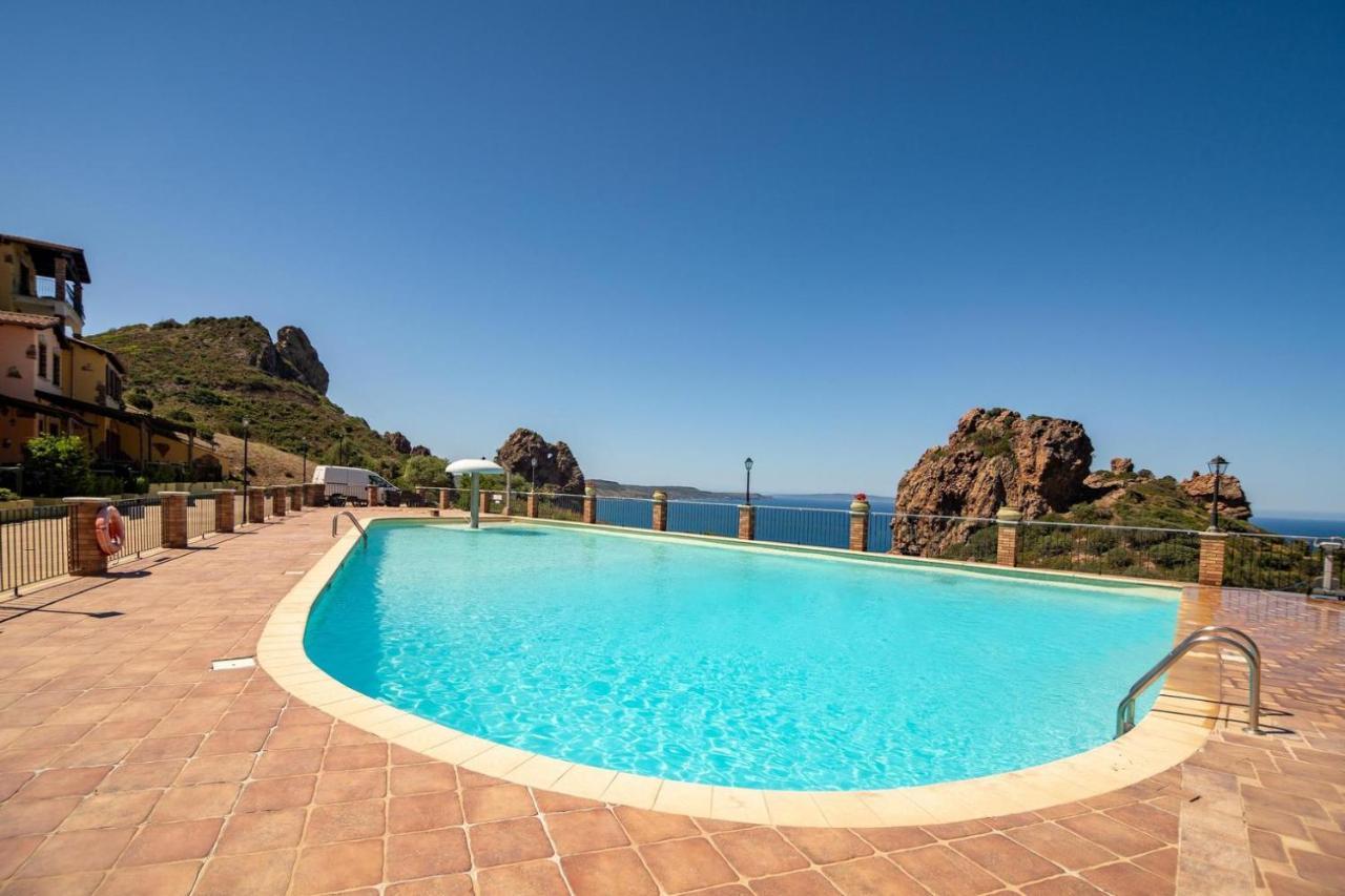 L'Estasi Tanca Piras A Bordo Piscina Con Vista Mare Villa Nebida Exterior photo
